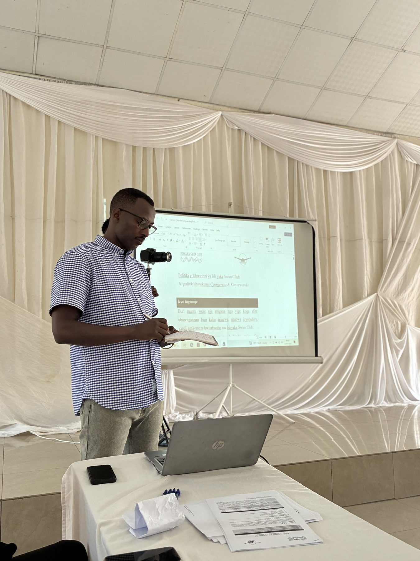 Adults taking part in Ishyaka safeguarding training