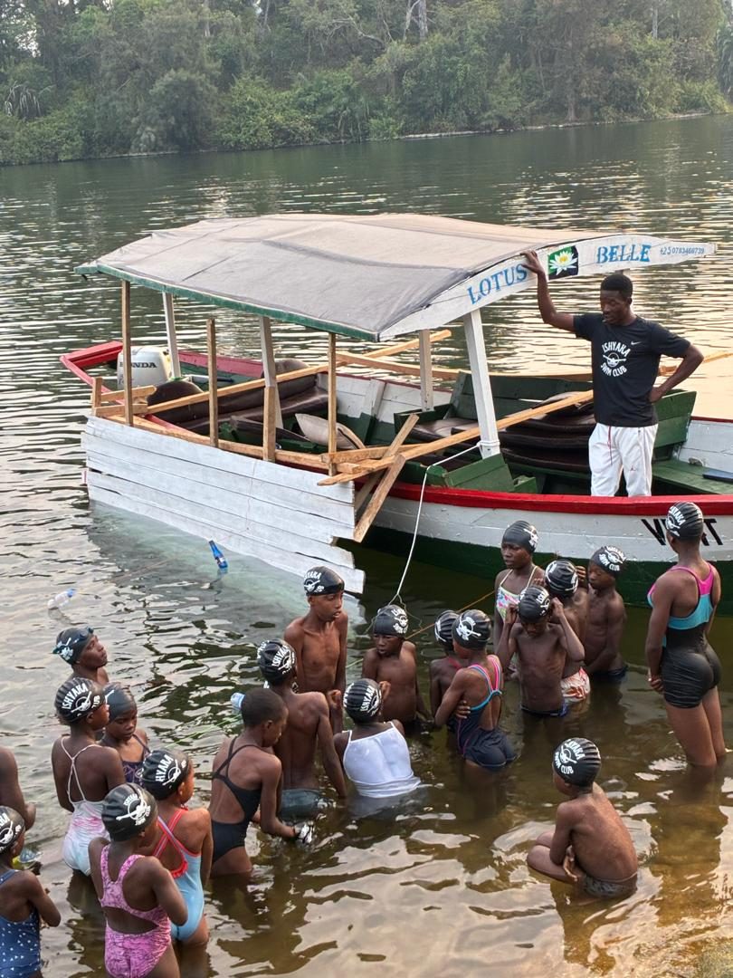 Coach Jackson on the boat with Ishyakans